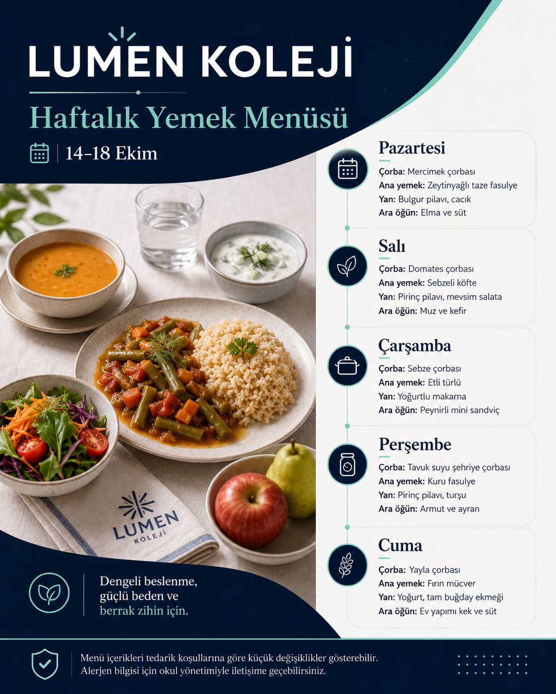 Yemek Menüsü